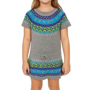 🔥 5 for $30 🔥 Arizona Girls Fair Isle Sweater Dress in Gray | Size XL (6X)